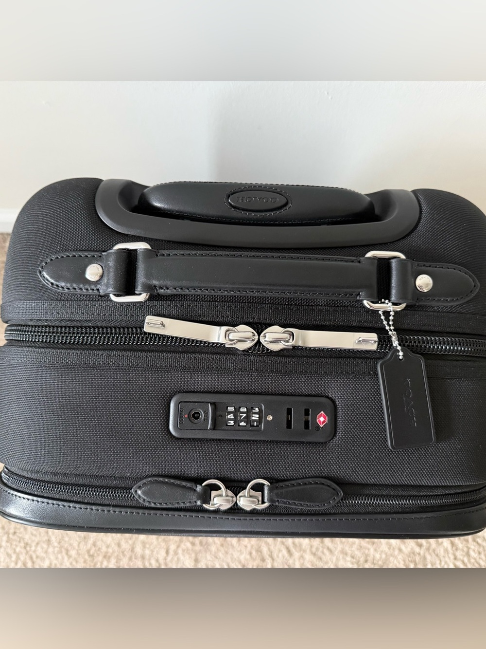 Coach Gray and Black Signature Carry-On Spinner - Picture 5 of 13
